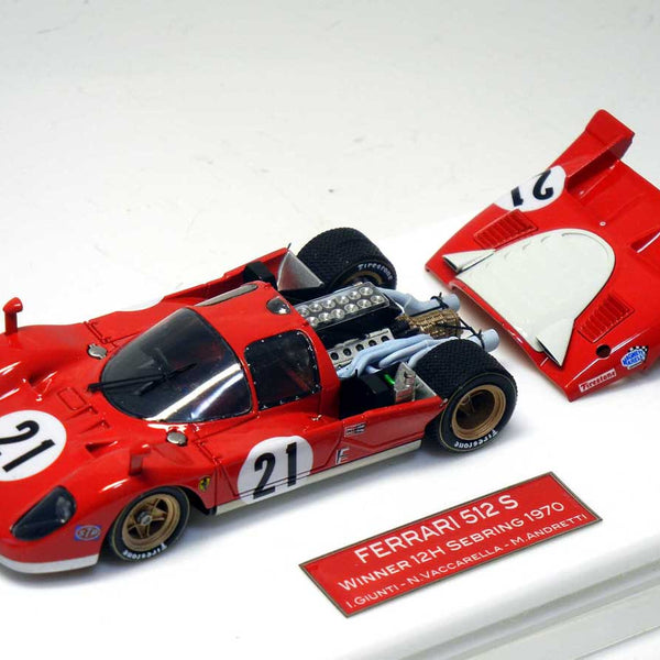 Tameo - MTG003 I.Giunti - N.Vaccarella - M.Andretti Ferrari 512 S 12HRs. Sebring 1970 1/43 Scale