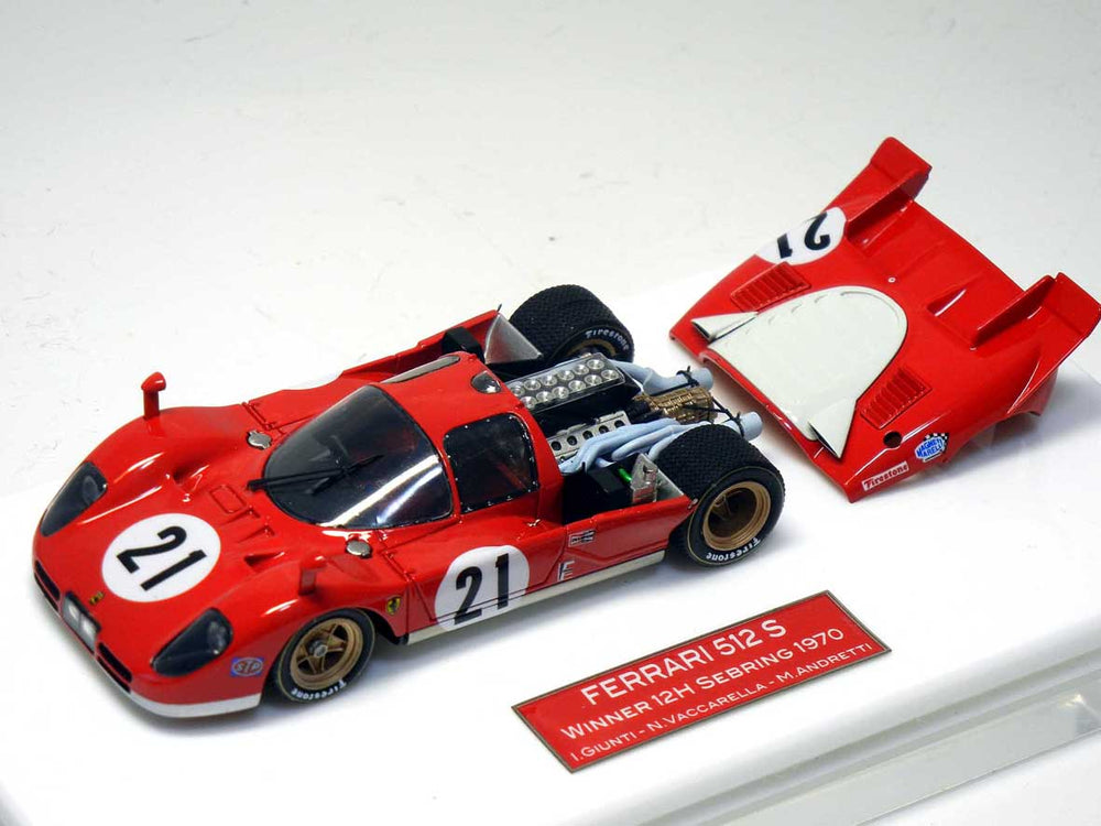 Tameo - MTG003 I.Giunti - N.Vaccarella - M.Andretti Ferrari 512 S 12HRs. Sebring 1970 1/43 Scale