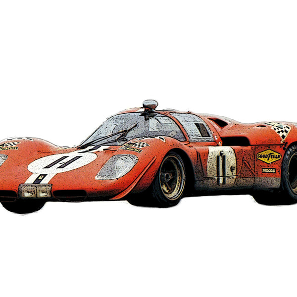 Tameo - MTG007 - S. Posey/ R. Bucknum FERRARI 512 S 1970 24hr Lemans 1:43 Scale