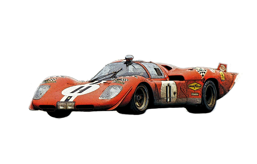 Tameo - MTG007 - S. Posey/ R. Bucknum FERRARI 512 S 1970 24hr Lemans 1:43 Scale