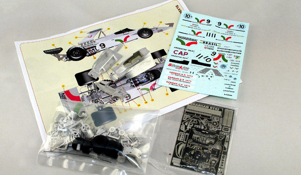Tameo - SLK087 Brabham BT-42 Ford Cosworth - 1973 - White Metal Car Kit - Scale 1:43, Made in Italy