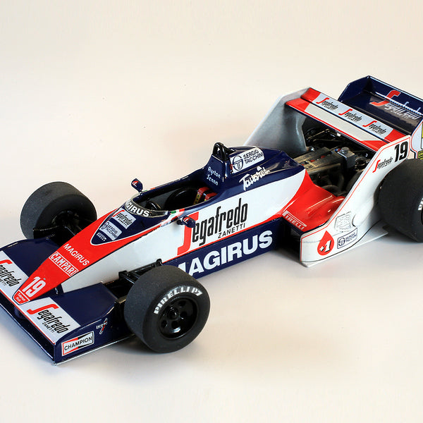 Tameo - SLK096 Toleman TG183B Hart - 1984 Monaco G.P. - White Metal Car Kit - Scale 1:43, Made in Italy
