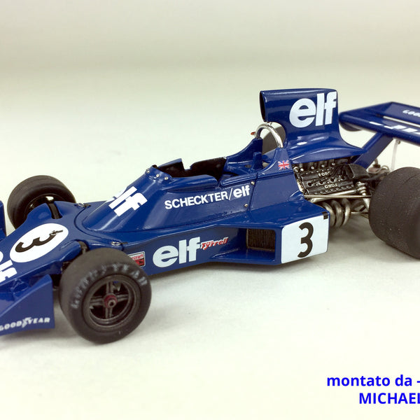 Tameo - SLK103 Tyrrell 007 Ford - 1974 - White Metal Car Kit - Scale 1:43, Made in Italy