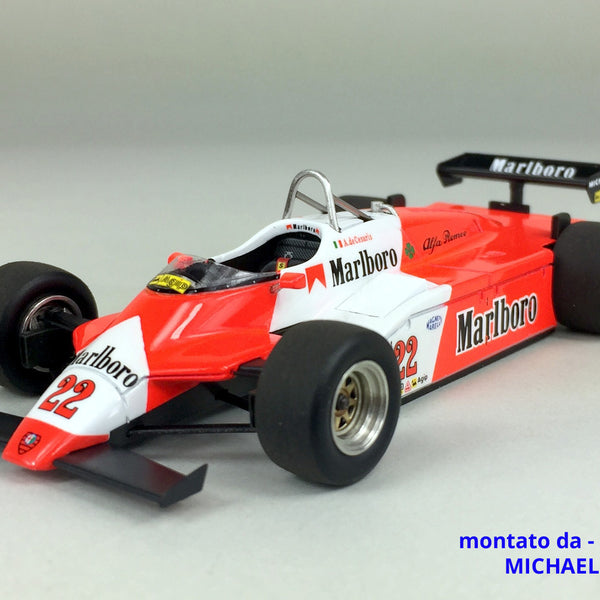 Tameo - SLK104 Alfa Romeo 182 - 1982 - White Metal Car Kit - Scale 1:43, Made in Italy