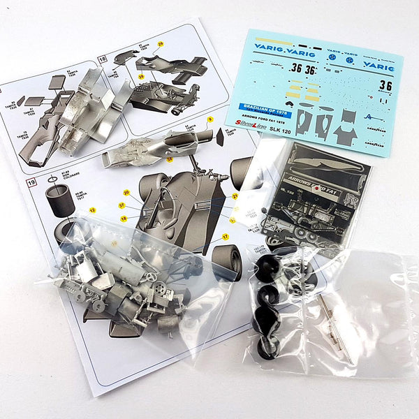 Tameo - SLK120 Arrows A1 Ford Cosworth - 1978 - White Metal Car Kit - Scale 1:43, Made in Italy