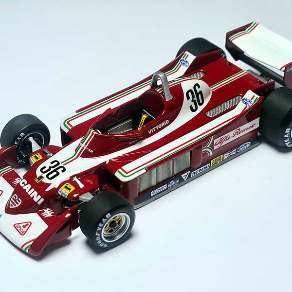 Tameo - SLK125 Alfa Romeo 177 - 1979 Italian G.P. - White Metal Car Kit - Scale 1:43, Made in Italy