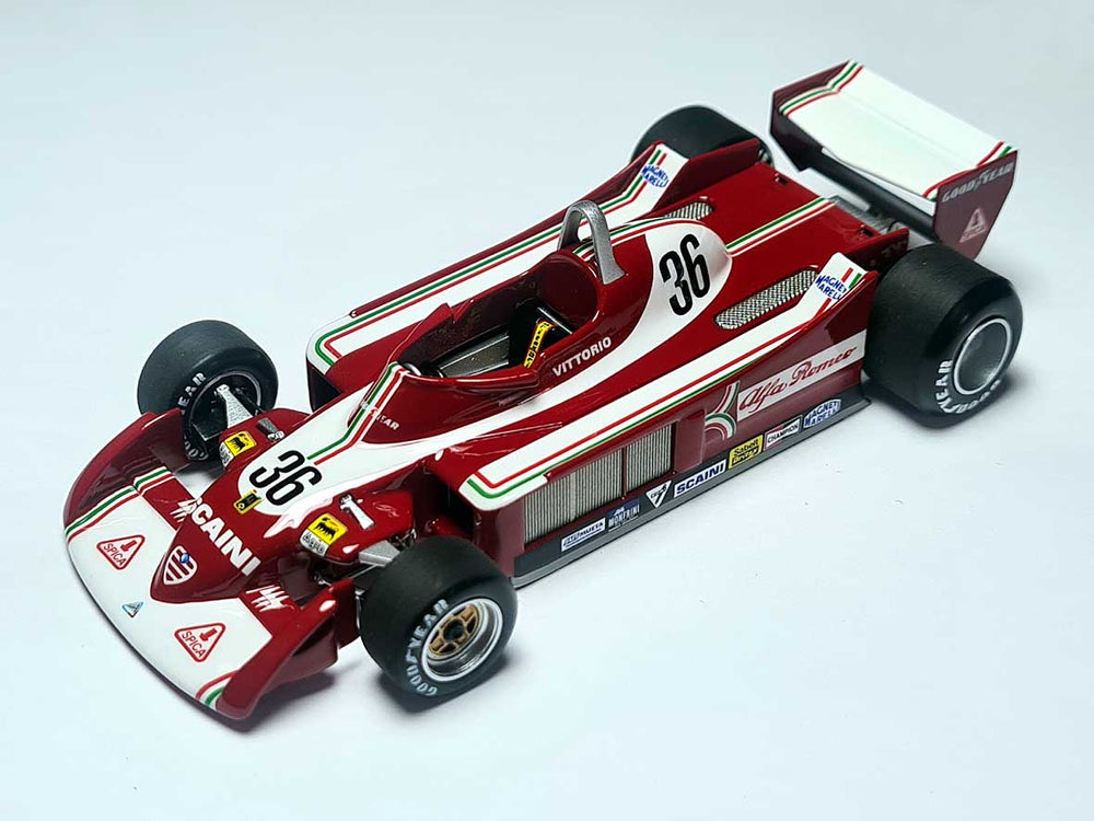 Tameo - SLK125 Alfa Romeo 177 - 1979 Italian G.P. - White Metal Car Kit - Scale 1:43, Made in Italy