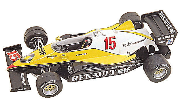 Tameo - TMK008 Formula 1 Renault RE40 Turbo- White Metal Car Kit - Scale 1:43, Made in Italy
