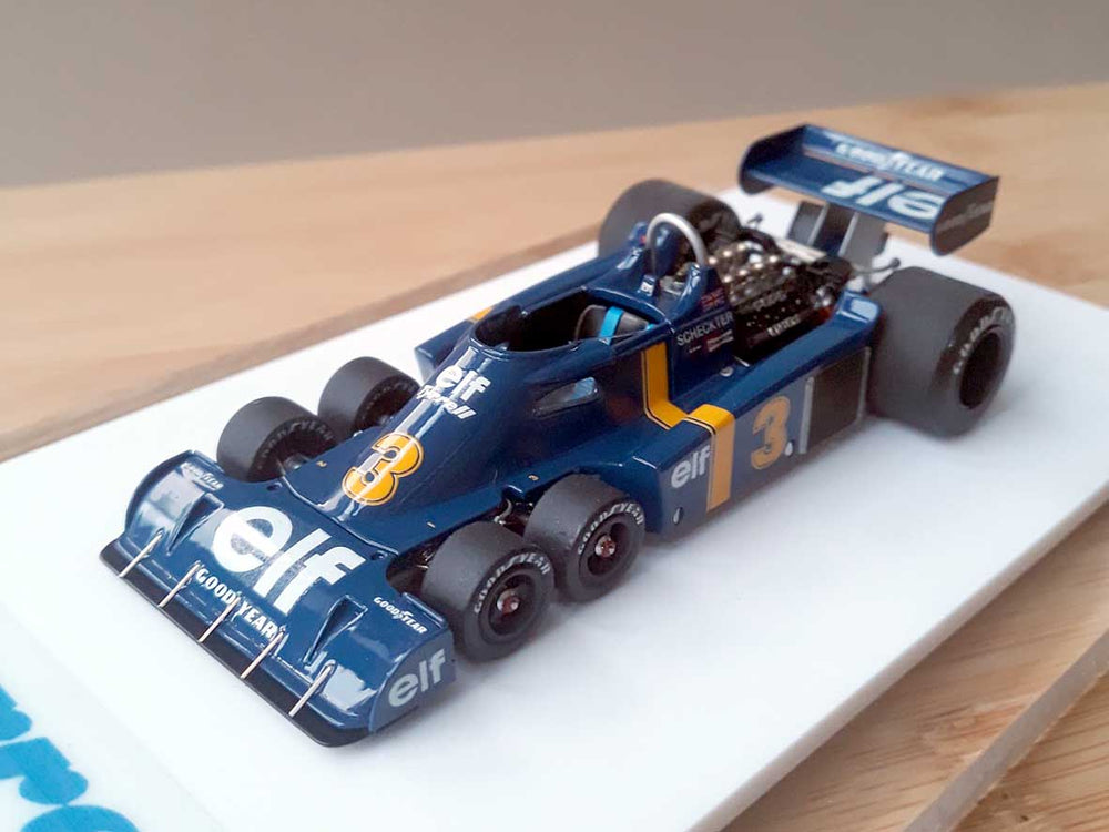 Tameo - TMK208 Tyrrell P-34 Ford- 1976 - White Metal Car Kit - Scale 1:43, Made in Italy