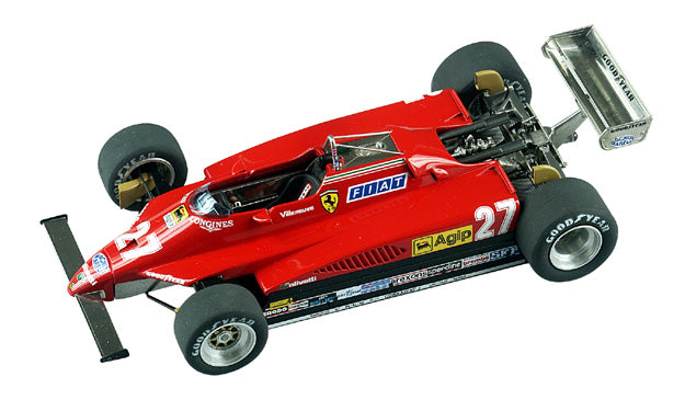 Tameo - TMK332 Ferrari 126 C2 - 1982 - White Metal Car Kit - Scale 1:43, Made in Italy