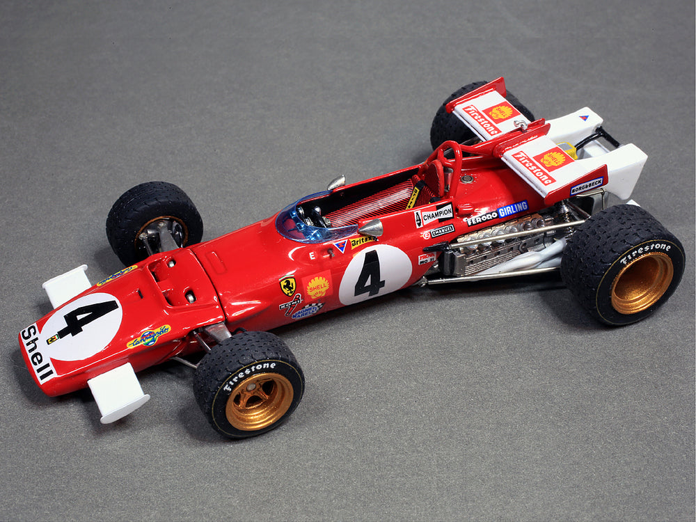 Tameo - TMK344 Ferrari 312B - 1970 - White Metal Car Kit - Scale 1:43, Made in Italy