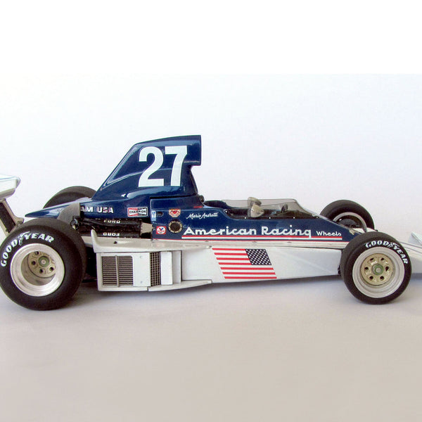 Tameo - TWU 044 Parnelli VPJ4B Mario Andretti 1976 US West GP - White Metal Car Kit - Scale 1:43