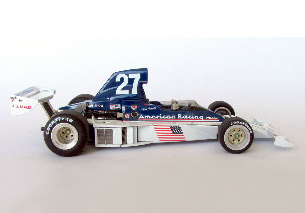 Tameo - TWU 044 Parnelli VPJ4B Mario Andretti 1976 US West GP - White Metal Car Kit - Scale 1:43